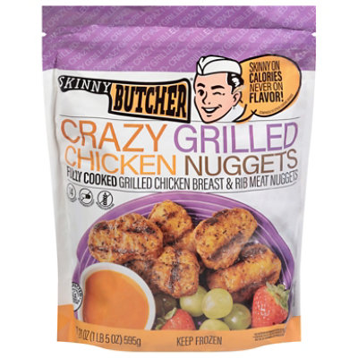 Skinny Butcher Crazy Grilled Chicken Nuggets 21oz - 21 OZ - Image 1
