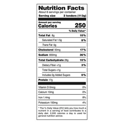Skinny Butcher Crazy Crispy Chicken Tenders 24oz - 24 OZ - Image 2