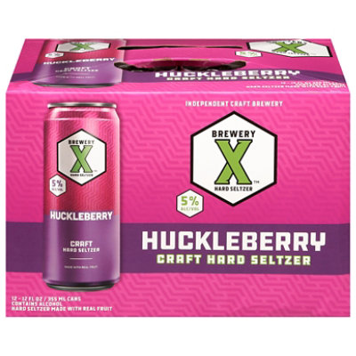Brewery X Huckleberry Hard Seltzer 12-12 Oz In Cans - 12-12 FZ - vons