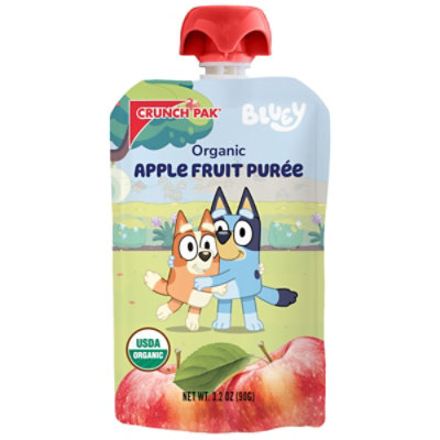 Bluey Pouch With Organic Apple Puree 3.2oz - 3.2 OZ