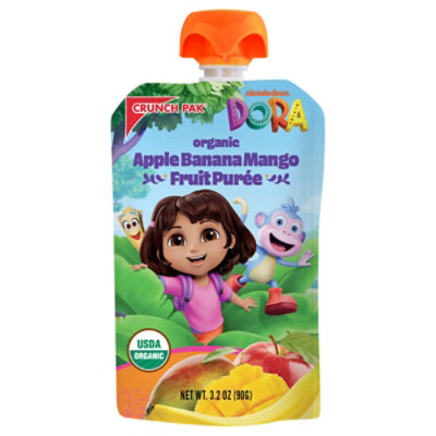 Dora Pouch With Organic Apple Banana And Mango Puree 3.2oz - 3.2 OZ - Image 2