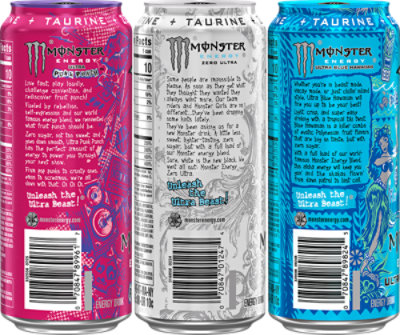 Monster Ultra White/blue/pink Variety Pack 12-16fz - 12-16 FZ - Image 3