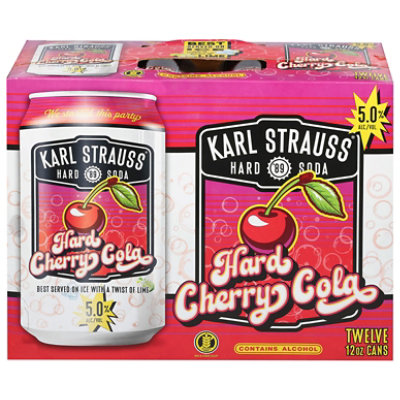 Karl Strauss Cherry Cola Hard Soda 12-12 Fl Oz In Cans - 12-12 FZ - Image 1