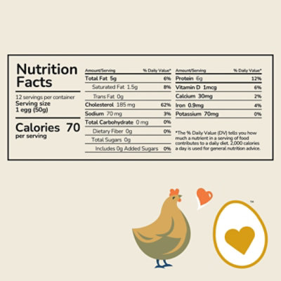 Love Your Eggs Outdoor Cage Free 1 Dz - 12 CT - Image 2