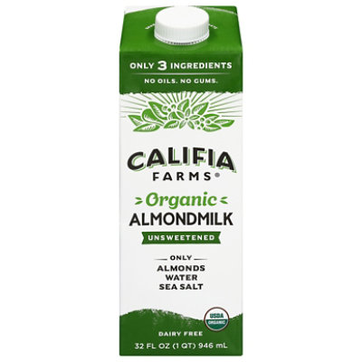 Califia Almond Milk Unsweetened Organic - 32 FZ - Image 4