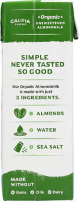 Califia Almond Milk Unsweetened Organic - 32 FZ - Image 8