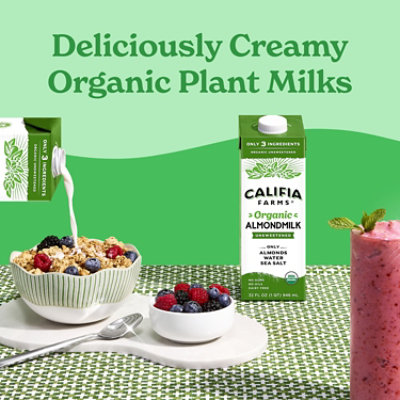 Califia Almond Milk Unsweetened Organic - 32 FZ - Image 4
