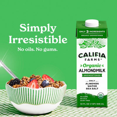 Califia Almond Milk Unsweetened Organic - 32 FZ - Image 3
