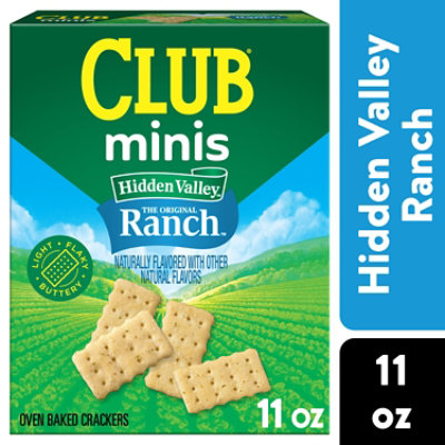 Club Minis Crackers Hidden Valley Ranch Lunch Snacks - 11 OZ