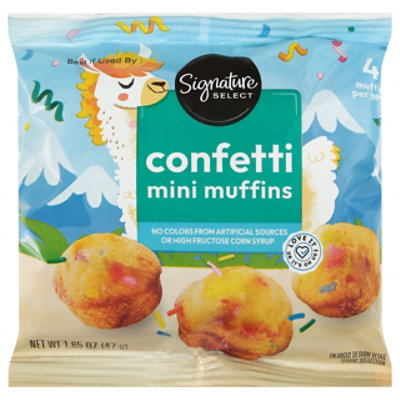 Signature Select Muffins Mini Confetti - 1.65OZ - shaws