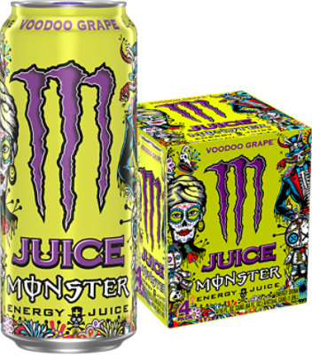 Monster Juice Voodoo Grape 4-16fz - 4-16 FZ - Image 1