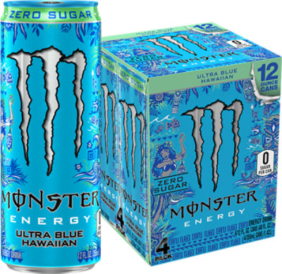 Monster Ultra Blue Hawaiian 4-12fz - 4-12 FZ - Image 1
