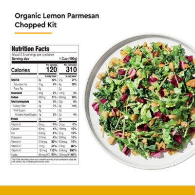 Taylor Farms Organic Lemon Parmesan Chopped Salad Kit 8.8oz - 8.8 OZ - Image 3