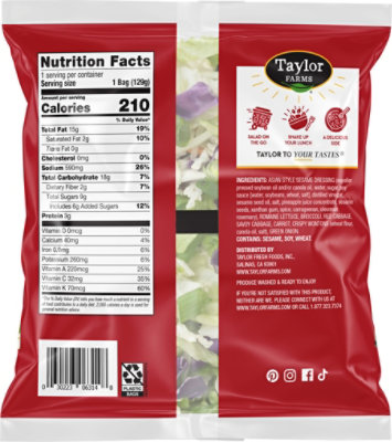 Taylor Farms Asian Crunch Mini Chopped Salad Kit 4.55oz - 4.55 OZ - Image 5