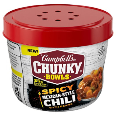 Campbells Chunky Spicy Mexican-style Chili With Beans Bowl - 15.25OZ - Image 4