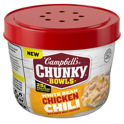 Campbells Chunky White Bean Chicken Chili, Bowl - 15.25 OZ - Image 1