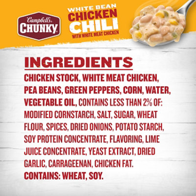 Campbells Chunky White Bean Chicken Chili, Bowl - 15.25 OZ - Image 5
