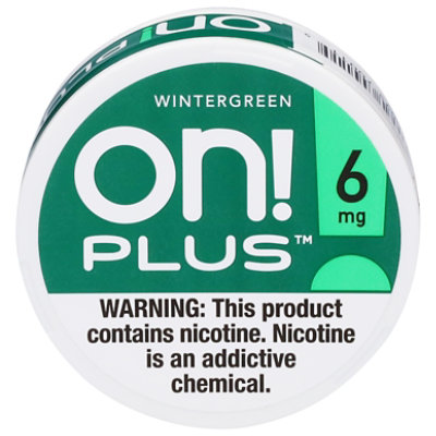 On Plus Wintergreen Pouches 6mg - 20 CT - Image 2