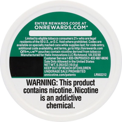 On Plus Wintergreen Pouches 9mg - 20 CT - Image 3
