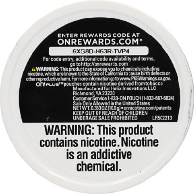 On Plus Tobacco Pouches 6mg - 20 CT - Image 3