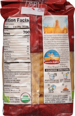 Pasta Zara Penne Rigate Organic - 16 OZ - Image 6