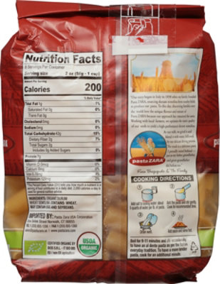 Pasta Zara Rigatoni Organic - 16 OZ - Image 4