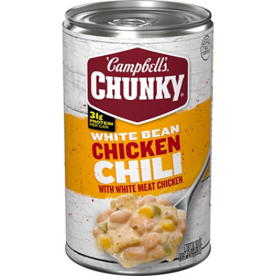 Campbell's Chunky White Bean Chicken Chili, 19 Oz Can - 19 OZ - Image 1