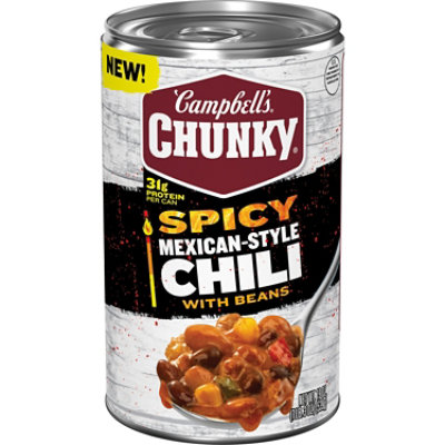 Campbells Chunky Spicy Mexican-style Chili With Beans 19 Oz - 19 OZ - Image 1