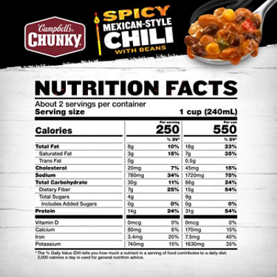 Campbells Chunky Spicy Mexican-style Chili With Beans 19 Oz - 19 OZ - Image 4