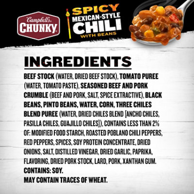 Campbells Chunky Spicy Mexican-style Chili With Beans 19 Oz - 19 OZ - Image 5