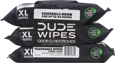Dude Wipes Odor Destroyer 3 Pack - 3-48 CT - Image 4