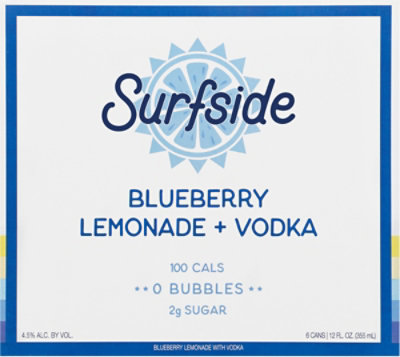 Surfside Blueberry Lemonade Vodka - 6-355 ML - Image 4