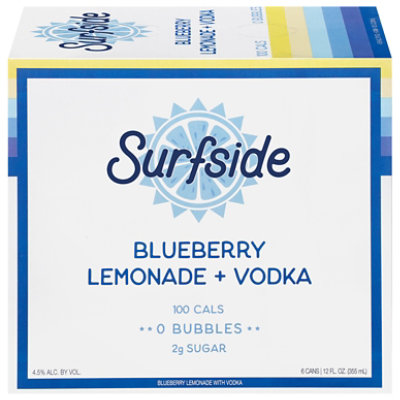 Surfside Blueberry Lemonade Vodka - 6-355 ML - Image 1