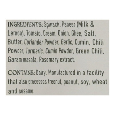 The Cumin Club Palak Paneer - 2.10 OZ - Image 4