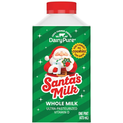 Dairy Pure Santa's Milk Ultra-pasteurized Whole Milk Paper Pint - 1 PT - Image 1