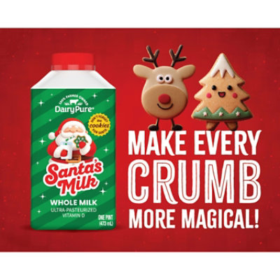 Dairy Pure Santa's Milk Ultra-pasteurized Whole Milk Paper Pint - 1 PT - Image 2