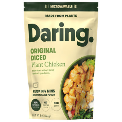 Daring Chicken Plant Based Dicedken, 8 Oz - 8 OZ