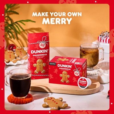 Dunkin Gingerbread Artificially Flavored Coffee K-Cup Pods - 10CT - Image 7