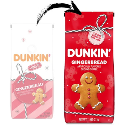Dunkin Gingerbread Artificially Flavored Ground Coffee - 11 OZ - Image 2