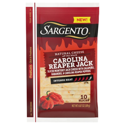 Sargento Natural Slices Carolina Reaper Jack Cheese 10 Count - 6.67 OZ - Image 2