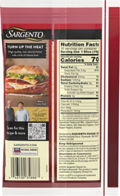Sargento Natural Slices Carolina Reaper Jack Cheese 10 Count - 6.67 OZ - Image 5