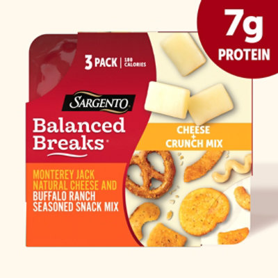 Sargento Balanced Breaks Cheese + Crunch Mix Monterey Jack Cheese Buffalo Ranch Snack Mix - 4.5 Oz - Image 2