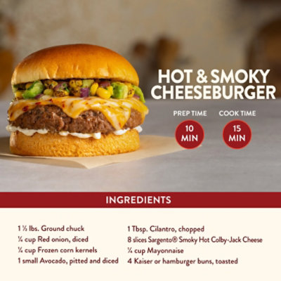 Sargento Natural Smokey Hot Colby Jack Slices, 10ct, 6.67 Oz - 6.67 OZ - Image 3