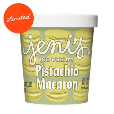 Jenis Splendid Pistachio Macaron Ice Cream , Pint - 1 PT - Image 1