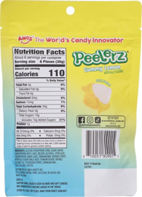 Amos Peelerz Gummy Lemon - 6 OZ - Image 5