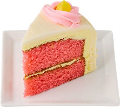La Rocca Strawberry Lemon Velvet Cake Slice - EA - Image 1