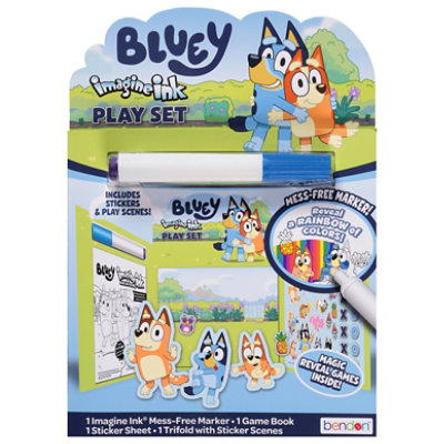 Bendon Bluey Imagine Ink Playset W/ Stkrs - EA - Image 1