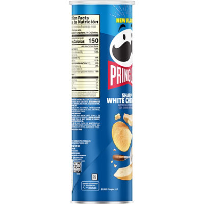 Pringles Sharp White Cheddar 5.5oz - 5.5 OZ - Image 8