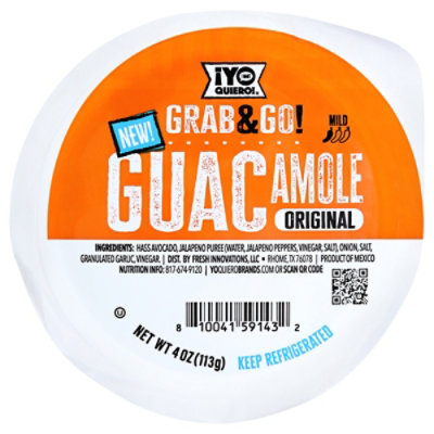 Yo Quiero Grab & Go Original Guacamole - 4 OZ - Image 1
