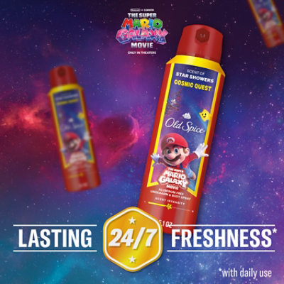 Old Spice Le Mario Cosmic Quest Ap/do & Body Spray 5.1 Oz - 5.1 OZ - Image 5